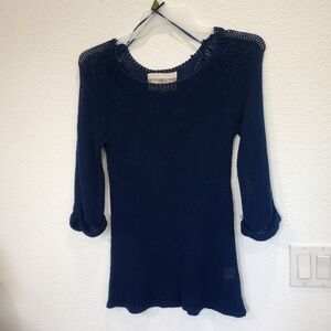 Cozy Navy Blue Women's Sweater Siz M